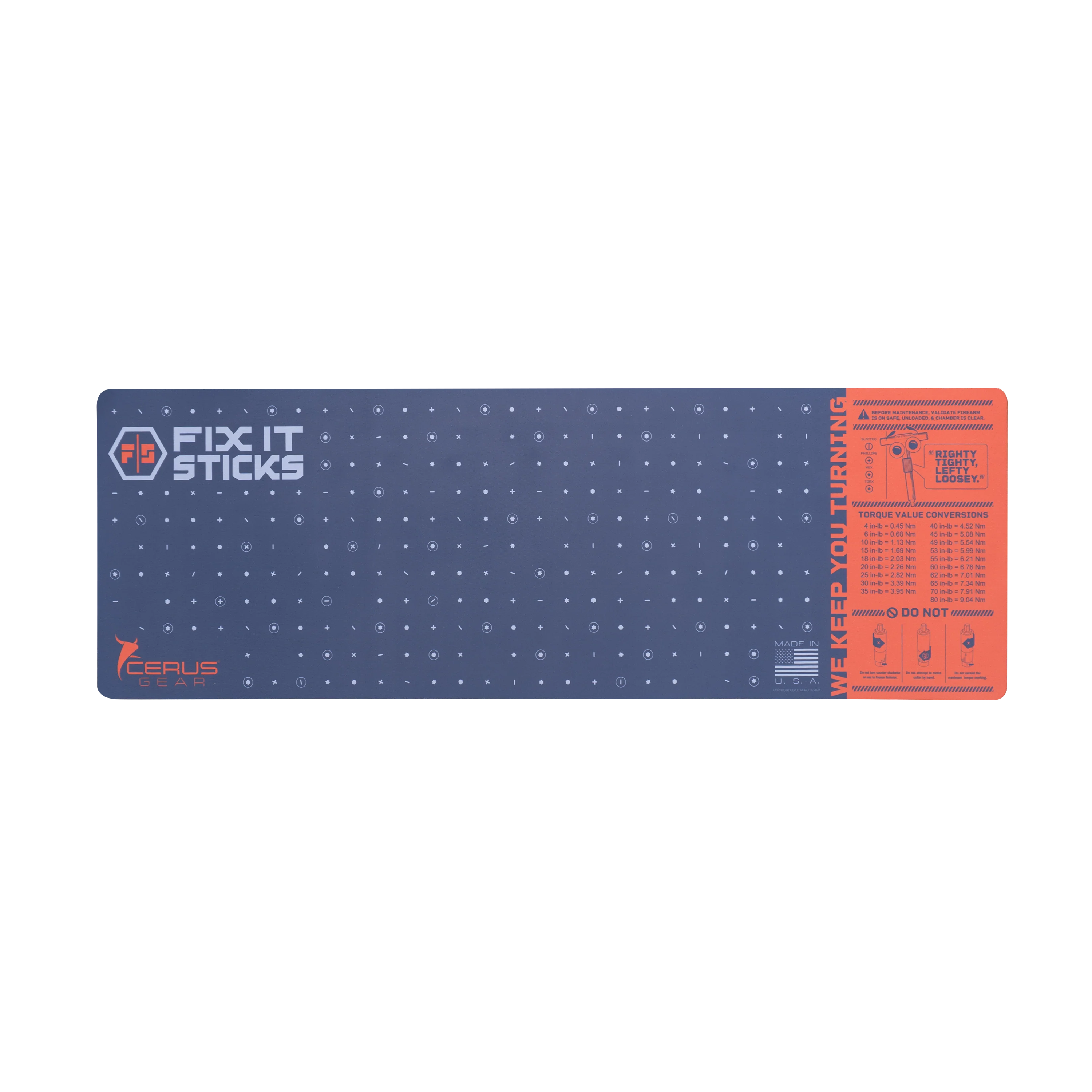 Fix It Sticks Rifle Maintenance Mat (12" x 36") by Cerus Gear